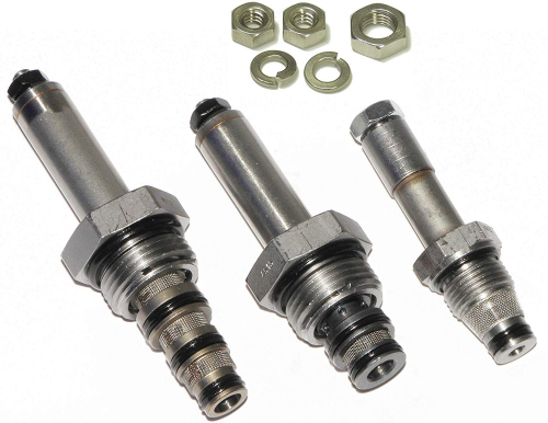DME Manufacturing, MEYER Snow Plow Valve Set for E47, E57, E60, Pumps, Brand New Aftermkt, Optional 18-8 Stainless Steel Nuts Included