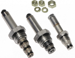 DME Manufacturing, MEYER Snow Plow Valve Set for E47, E57, E60, Pumps, Brand New Aftermkt, Optional 18-8 Stainless Steel Nuts Included